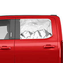 Montagne laterali Mappa topografica Finestra Decal Decal Vinil Sticker Graphics per Ford Trucks
 2