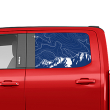 Montagne laterali Mappa topografica Finestra Decal Decal Vinil Sticker Graphics per Ford Trucks 2
 3