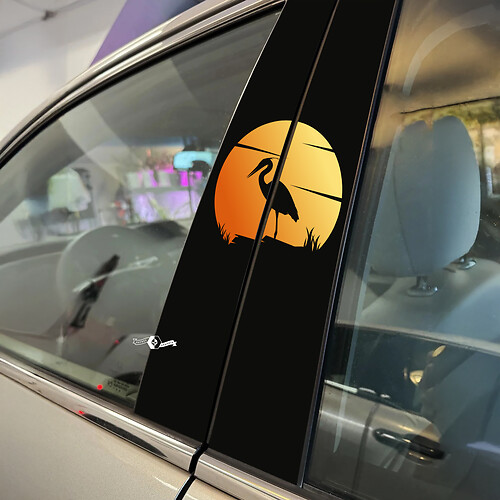 Porte del pilastro del tramonto Decal Decal Vinil Adesivo
