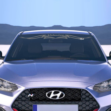 Adesivo decalcomanie del parabrezza per Hyundai Veloster
 2