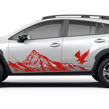 Porte laterali Montagne del paesaggio Eagle Decal in vinile - adesivo grafico universale Suba
 2