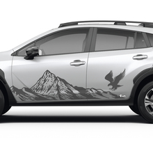 Porte laterali Montagne del paesaggio Eagle Decal in vinile - adesivo grafico universale Suba
 3