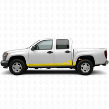 Strisce Adesive a Vinile a Montagne per Porta e Minigonne per Chevrolet Colorado 1ª Gen 2004-2012_3