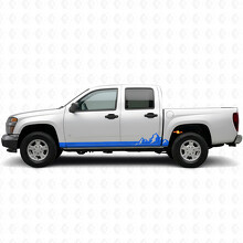 Strisce Adesive a Vinile a Montagne per Porta e Minigonne per Chevrolet Colorado 1ª Gen 2004-2012_5