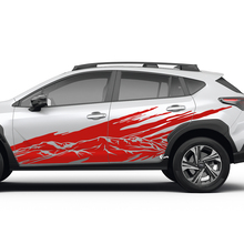Porte laterali Montagne del paesaggio SPLASH VINYL DECAL - Suba universale adesivo grafico
 2