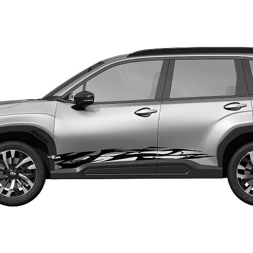 Stripes a bilanciere laterale Decal in vinile - adesivo grafico universale Suba Forester
