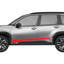 Kit di Decalcomanie in Vinile a Strisce Decorate con Strobo per Porta Subaru Forester_3