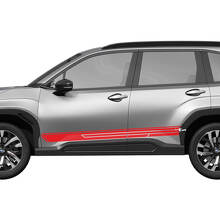 Adesivo in Vinile Grafico a Strisce da Corsa per Parafango delle Porte Laterali 2 per Subaru 2