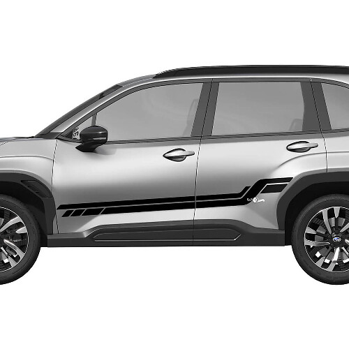 Adesivo Grafico in Vinile a Strisce da Corsa per Battitacco Porte Laterali 3 per Subaru