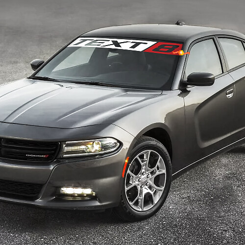 Adesivo in vinile personalizzato per parabrezza stile SRT8 per Dodge Charger