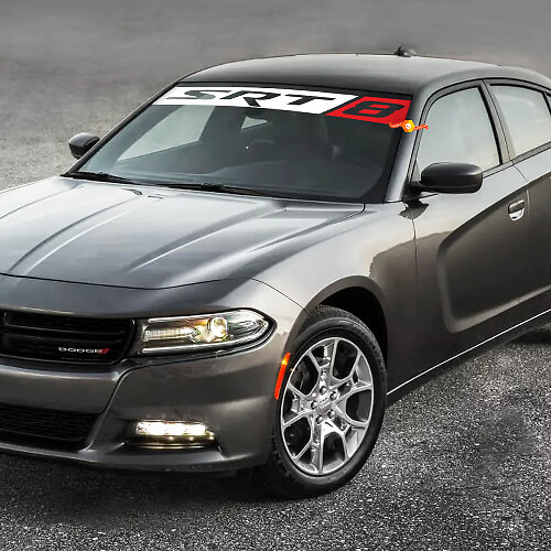 Adesivo in vinile per parabrezza SRT8 per Dodge Charger