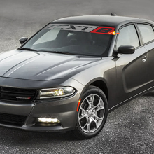 Adesivo in vinile personalizzato per parabrezza stile SRT8 per Dodge Charger_2