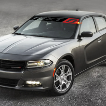 Adesivo in vinile personalizzato per parabrezza stile SRT8 per Dodge Charger_3