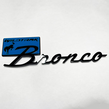 BRONCO Wildtrak Fender Badges Emblema del portellone del portellone 3D BADGE VS BLU
 2