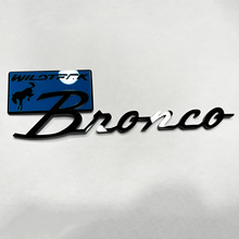 BRONCO Wildtrak Fender Badges Emblema del portellone del portellone 3D BADGE VS BLU
 3