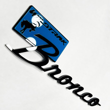 BRONCO Wildtrak Fender Badges Emblema del portellone del portellone 3D BADGE VS BLU
 5
