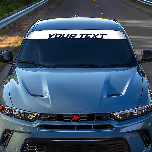 Striscia Adesiva Personalizzata con Lettere per Parabrezza per Dodge Hornet