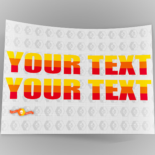 Adesivi in Vinile Personalizzati Testo Retrò Vintage per Cofano Jeep Wrangler Rubicon Renegade