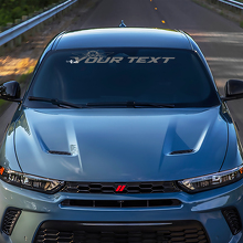 Adesivo in Vinile con Scritta Personalizzata Hornet per Parabrezza Dodge Hornet_2