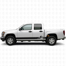 Strisce Viniliche Sovrapposte Peaks per Porte e Battitacco per Chevrolet Colorado 1ª Gen 2004-2012_2
