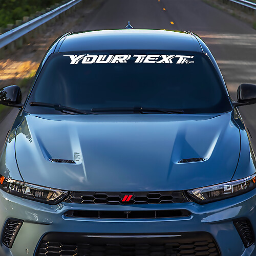 Adesivo in Vinile per Parabrezza con Lettere Personalizzate in Stile 3D per Dodge Hornet