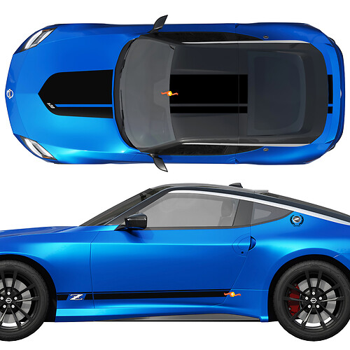 Nissan Nismo Z Heritage Edition Hood Side Side Adesivo Decal Graphic Kit
