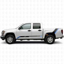 Strisce in Vinile Accentuate per Portiera e Fianco del Cassone per Chevrolet Colorado 1ª Generazione 2004-2012_3