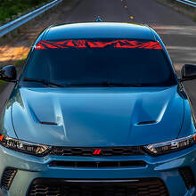 Montagne parabrezza Banner Decal Adesivo - Grafica in vinile personalizzata adatta a Dodge Hornet
 3