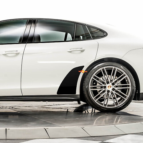 Decali di guardia rocciosa del parafango posteriori per la protezione della pietra adesivi di sostituzione della pellicola Porsche Panamera
