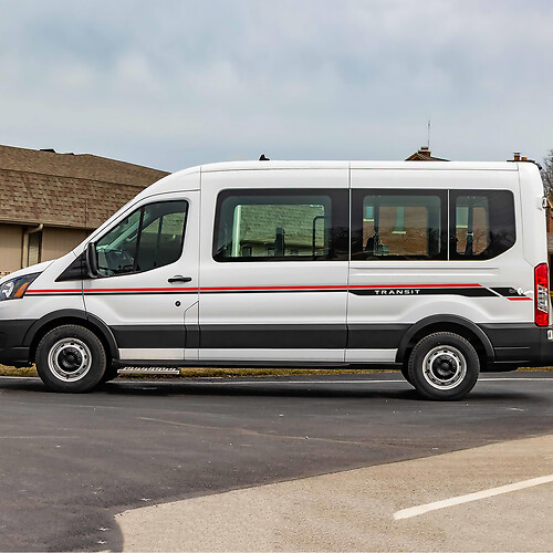 Ford Transit Vinyl Stripes Desalls Due colori
