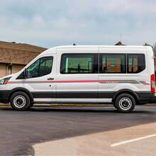 Adesivi in vinile a strisce laterali per Transit Letter 2 per Ford Transit 3