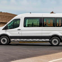 Decalcomanie a scacchi a scacchi in vinile Ford Transit
 2