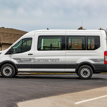 Ford Transit Transit Testo personalizzato Stripes laterali decalcomanie 2
 2