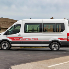Ford Transit Transit Testo personalizzato Stripes laterali decalcomanie 2
 3