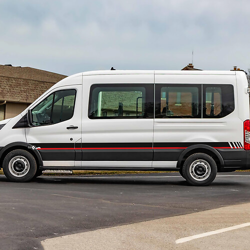 Ford Transit Racing Graphics Vinil Stripes Decals Adesivi 2
