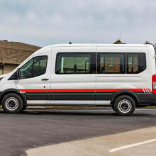 Grafiche Adesive in Vinile Strisce Laterali da Corsa 2 per Ford Transit 2