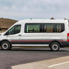 Grafiche Adesive in Vinile Strisce Laterali da Corsa 2 per Ford Transit 3