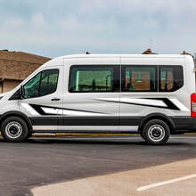 Ford Transit Racing Tribal Graphics Vinil Side Stripes Decals Adesivi 2
 3