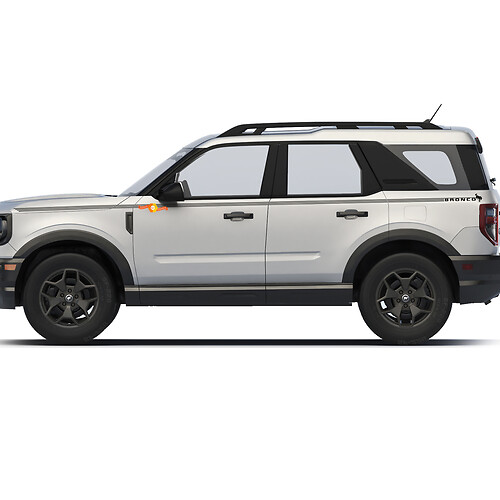 Porte laterali Strisce di pino per le decalcomanie laterali Ford Bronco
