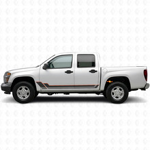 Strisce in vinile a contorno angolare per porta e pannello sottoporta per Chevrolet Colorado 1ª Gen 2004-2012_2