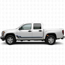 Strisce in vinile a contorno angolare per porta e pannello sottoporta per Chevrolet Colorado 1ª Gen 2004-2012_3