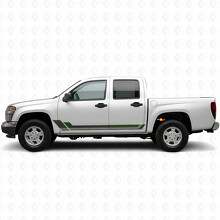 Strisce in vinile a contorno angolare per porta e pannello sottoporta per Chevrolet Colorado 1ª Gen 2004-2012_4