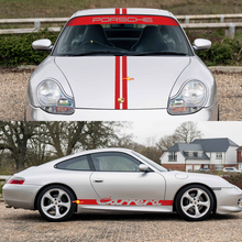 Porsche 911 Carrera Stripes Kit di adesivi per decalcomanie laterale con cappuccio retrò
 3
