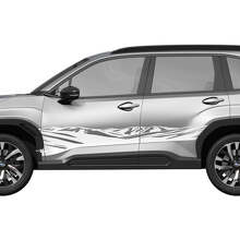 Montagne Portiere Laterali Minigonne Strisce Racing Adesivo in Vinile per Subaru 2