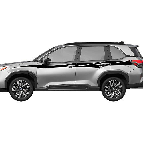 Porte laterali pannelli rocce strisce di corse decalcomania in vinile - adesivo grafico universale sotto suba 5
