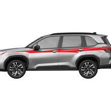 Adesivi Strisce da Corsa per Battitacco Porte Laterali 6 per Subaru 3