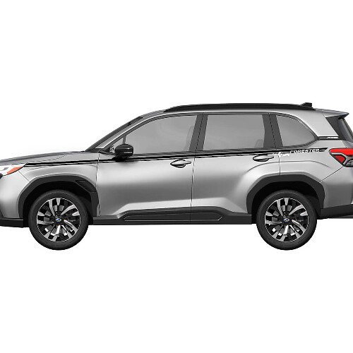 Adesivo in vinile per strisce laterali per porte laterali - Adesivo grafico adatto a tutti i modelli Subaru Forester
