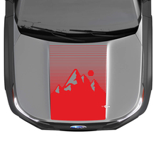 Montagne Cappuccio di decalcomanie adesivi in ​​vinile per Subaru Forester
 3