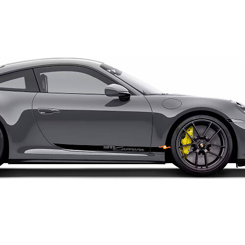 Kit Adesivi in Vinile con Scritta 911 Carrera per Strisce Laterali Porsche 911_1