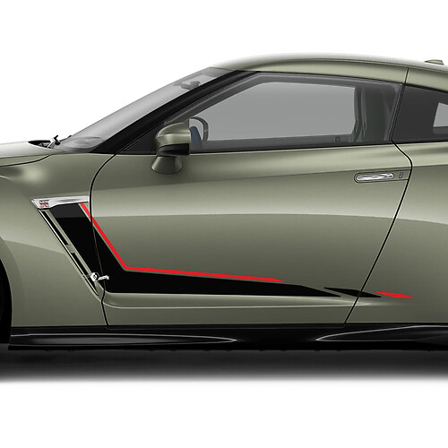 Kit di decalcomanie a scacchi laterali nismo per Nissan Z GT4
